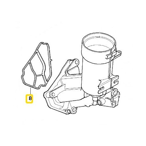 Junta de la puerta del filtro de aceite para Bmw Serie 3 E46 Berlina, Touring, Compact, Coupé y Cabriolet (03/2001-08/2006) - BD71615