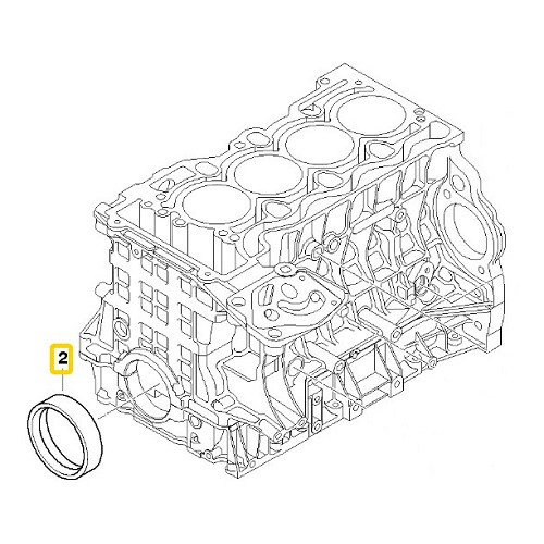 Victor Reinz crankshaft gasket for Bmw 1 Series (02/2004-10/2013) - BD71791