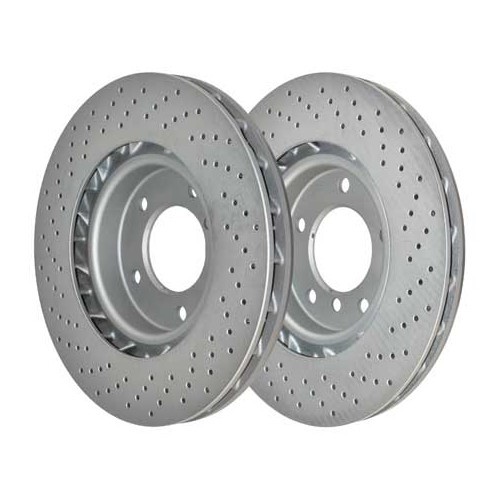 Disques de frein avant ventilés percés 315x28mm Zimmermann pour BMW Série 3 E36 M3 (03/1992-08/1999) - la paire  - BH30200Z