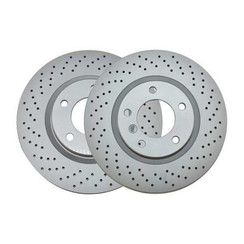  Disques de frein avant ventilés percés 315x28mm Zimmermann pour BMW Série 3 E36 M3 (03/1992-08/1999) - la paire  - BH30200Z 