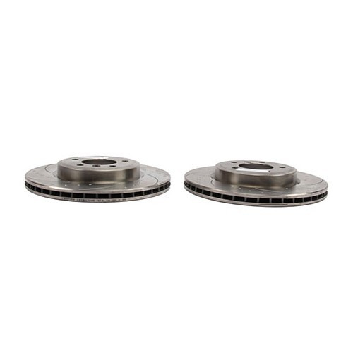 Disques avant rainurés pointés BREMTECH 325 x 25 mm pour BMW E46 - par 2 - BH30420B