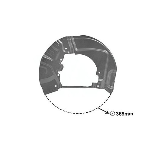     
                
                
    Brake dust shield for front left disc for BMW E60/E61 - BH30741
