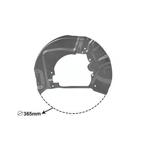  Stofkap voor schijf vooraan rechts voor BMW E60/E61 - BH30742 