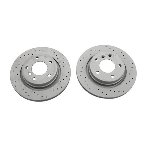 Rear drilled discs ZIMMERMANN 294 x 19 mm for BMW E46 - 2 pieces - BH30900Z