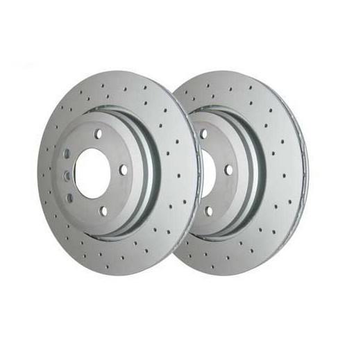  Disques arrière percés ZIMMERMANN 320 x 22 mm pour BMW E46 - 2 pièces - BH30920Z 