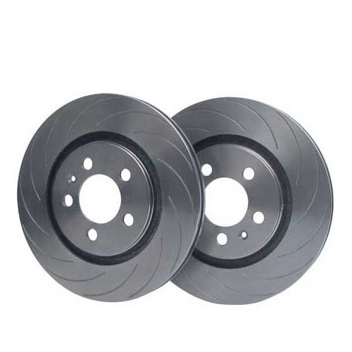  Discos delanteros ranurados de turbina BREMTECH 302x12mm completos para BMW E34 - juego de 2 - BH31000M 