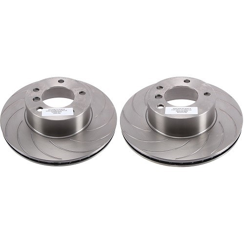  Disques avant BREMTECH rainurés turbines 296x22mm ventilés pour BMW E39 - la paire - BH31300M 