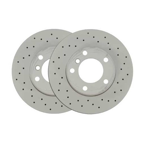  Zimmermann geventileerde remschijven 296x22mm voor BMW 5 Serie E39 Berline en Touring (02/1995-12/2003) - per paar  - BH31300Z 