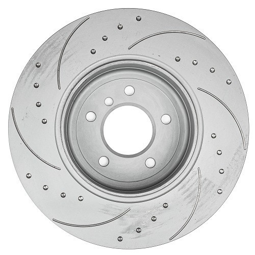 Disques de freins arrière BREMTECH rainurés/pointés 345 x 24 mm pour BMW E60/E61 - BH31434