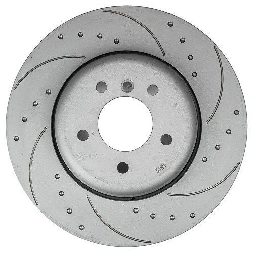  BREMTECH rear brake disc grooved/spiked 345 x 24 mm for BMW E60/E61 - BH31434-3 