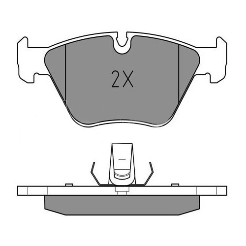  Juego de pastillas de freno delanteras MEYLE OE para BMW X3 E83 - BH40017 