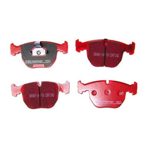  Jeu de plaquettes de frein avant EBC Rouges pour BMW X5 E53 - BH40029 