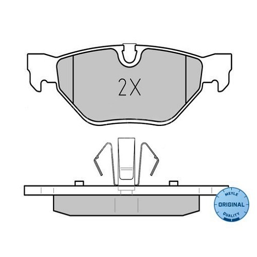 MEYLE Bremsbelagsatz hinten für BMW E90/E91/E92/E93 4 und 6 Zylinder - BH40045