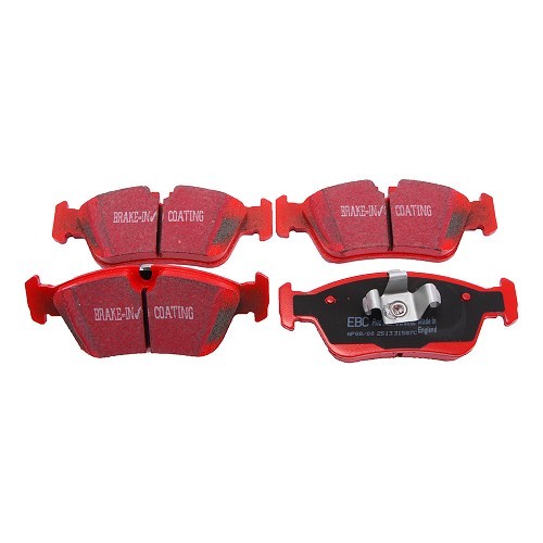  Pastillas de freno delantero EBC Rojas para BMW E90 - BH40048 