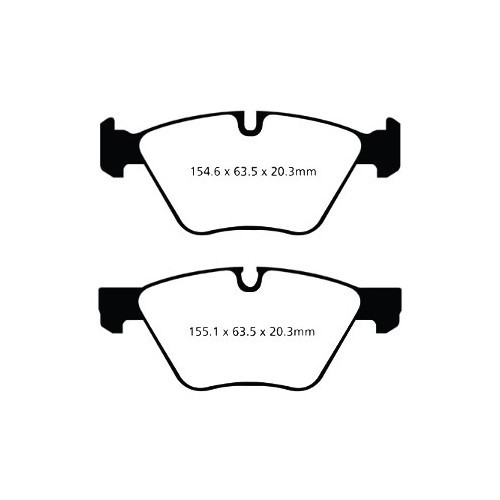 Voorremblokken EBC Groen voor BMW E90/E91/E92/E93 - BH40050