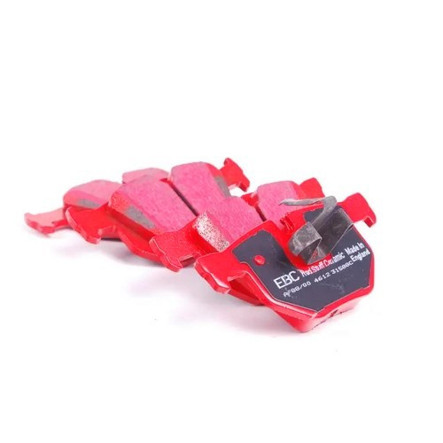  Juego de pastillas de freno traseras EBC Rojas para BMW E90/E91/E92/E93 6 cilindros - BH40060 