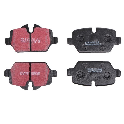 Rear Brake Pads Set EBC Black for BMW 1 Series E81-E87 116d to 120i - BH40093