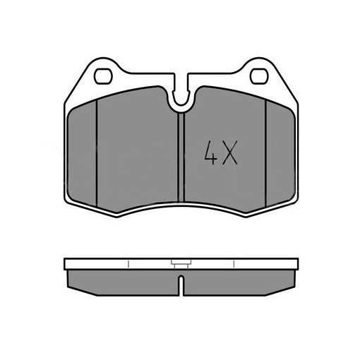  Pastillas de freno delanteras MEYLE OE para Bmw Serie 7 E38 (07/1993-07/2001) - BH40110 