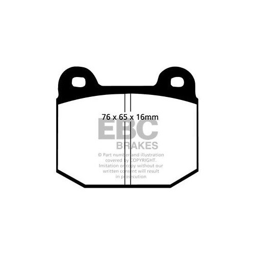 Black EBC front pads for BMW E21 - BH50005
