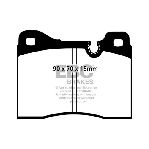 Ultimax black EBC front brake pads for Bmw E3 (08/1968-02/1977)