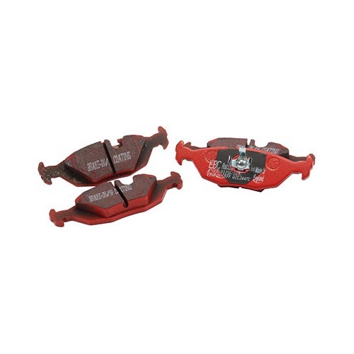  Plaquettes de freins arrière EBC Rouges pour BMW E30 tous modèles sauf M3 - BH51204 