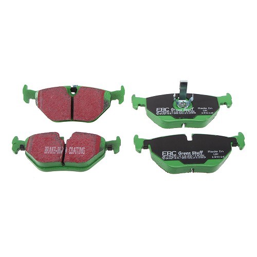 Set of green EBC rear brake pads for BMW E46 - BH51302