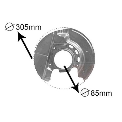  Parapolvere anteriore destro per BMW 3 E30 8/82 &gt; 91 - BH52062 