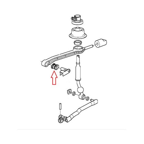 Buchse für den Schaltarm des Schaltgetriebes für BMW Z3 E36 (12/1994-06/2002) - BJ10004