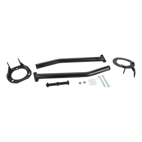  Einstellbarer Frontbügel aus schwarzem Aluminium für BMW E36 320i bis 328 i - BJ10368 