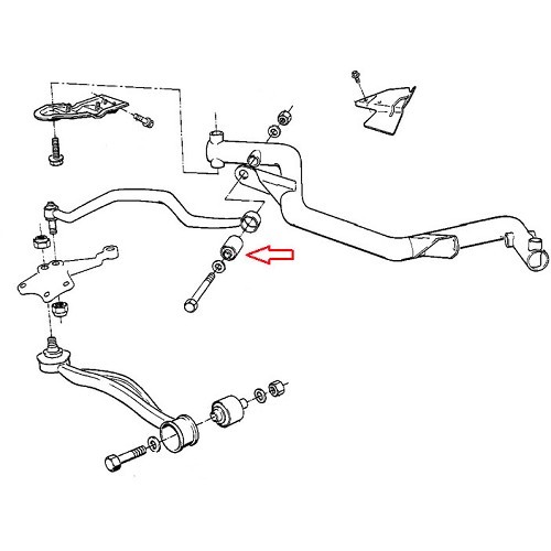 Silent-block del brazo de suspensión superior para BMW E34 - BJ41010