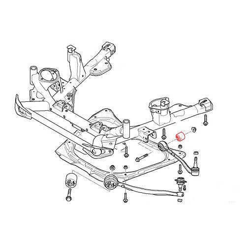 Silentblock unterer Querlenker für BMW X5 E53 - BJ41024