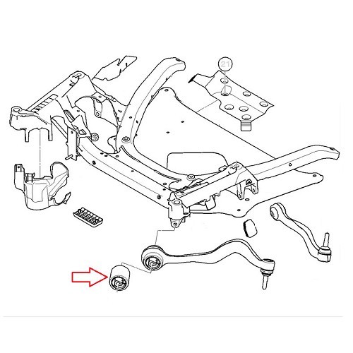 Silentblocks des oberen Querlenkers für E60/E61 - MEYLE HD - BJ41033