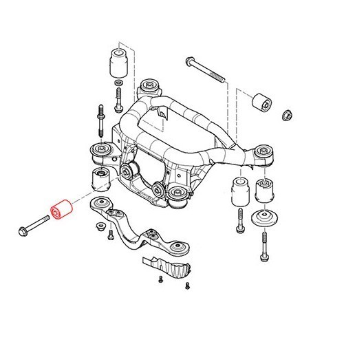  Middendemper op achteras voor BMW E46 Diesel - BJ42027-1 