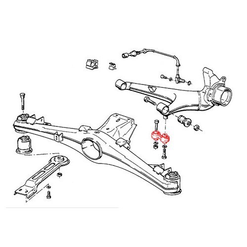 Bielletta di stabilizzazione per forcellone longitudinale posteriore E34 ed E28 - BJ42052