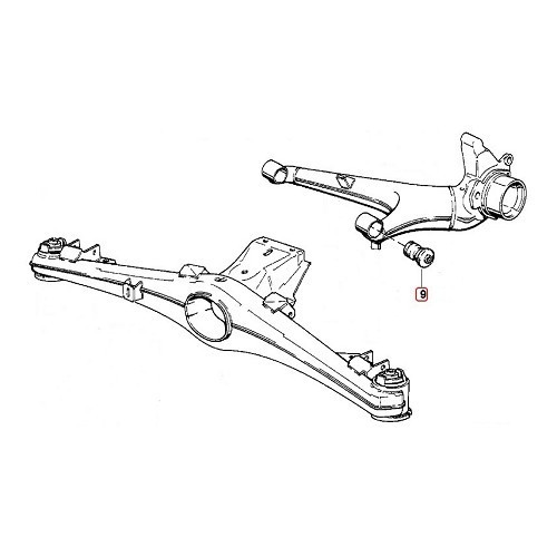 Blocchetti silenziosi sul forcellone posteriore per BMW E28 e E34 - set di 2 - BJ42054