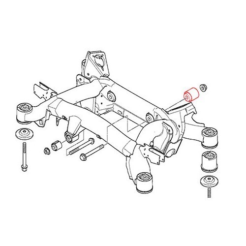 Silenciador del eje trasero para BMW E39 - BJ42060