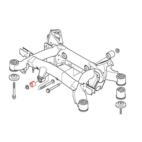 Silent block anteriore per assale posteriore per BMW E39 - BJ42061