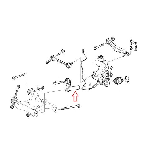 Left or right rear integral link for BMW E60/E61 - BJ42121