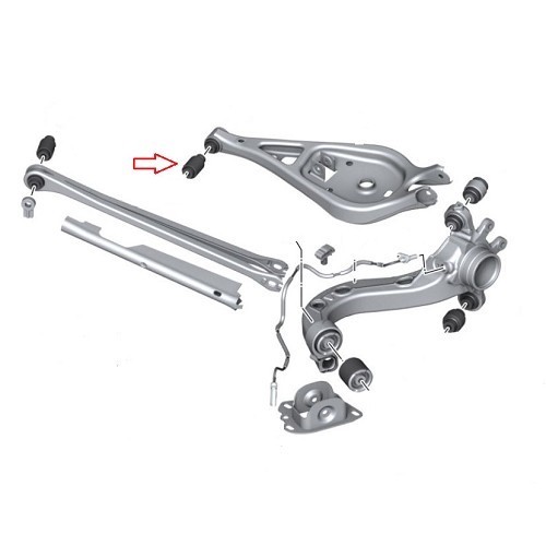 Achterste bovenste arm demper voor BMW Z4 (E85-E86) - BJ42142