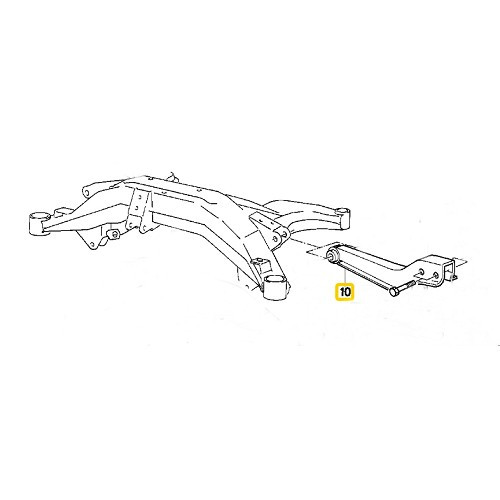  Bloco do braço auxiliar traseiro silencioso para Bmw 8 Series E31 (07/1989-05/1999) - BJ42266-2 