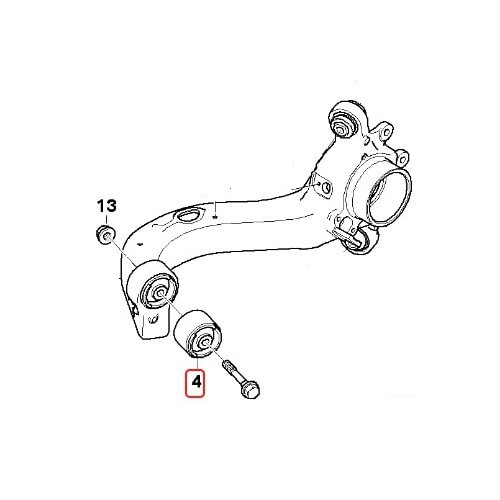 Silentblocs bras oscillant arrière FEBI pour BMW Série 3 E36 Berline, Touring, Coupé et Cabriolet (11/1989-10/1999) - BJ42334