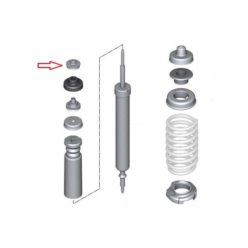 Achterwielophanging bovenste lager voor BMW E90/E91/E92/E93 - BJ50041