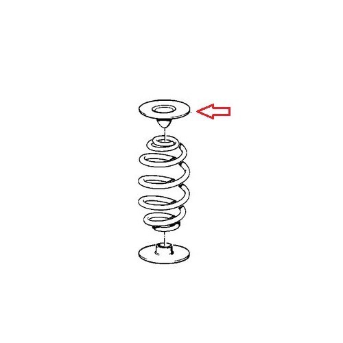 Higher damper spring seat for BMW E30 - BJ51109