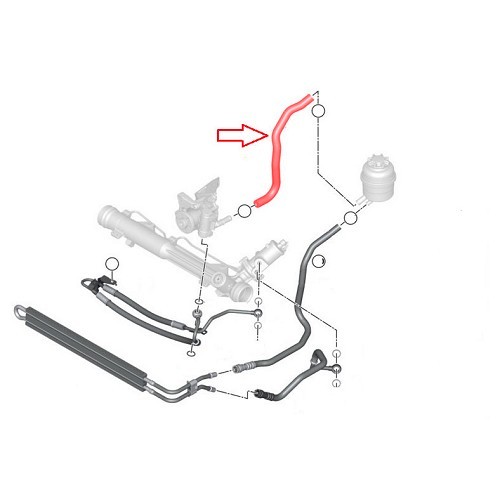 Voedingsslang stuurbekrachtigingspomp voor BMW E90/E91/E92/E93 - BJ51579