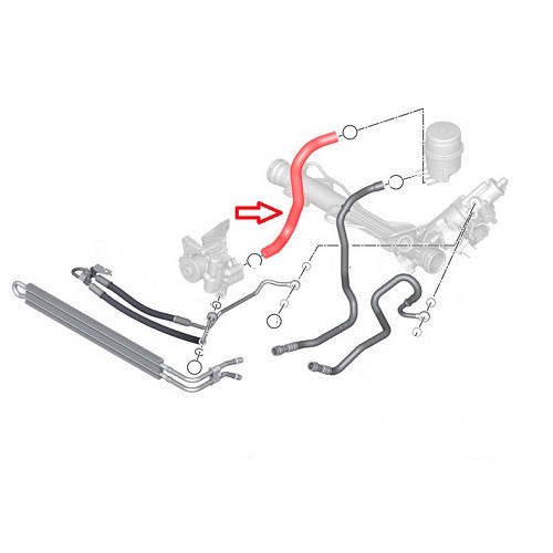 Tubo di alimentazione pompa del servosterzo per BMW E90/E91/E92/E93 - BJ51581