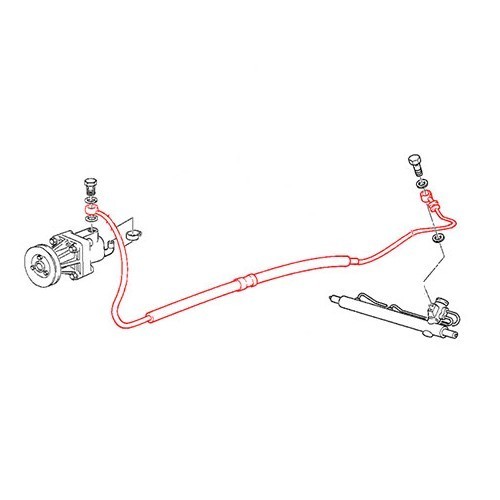 Schlauch zwischen Servolenkungspumpe und Zahnstange - BJ51594