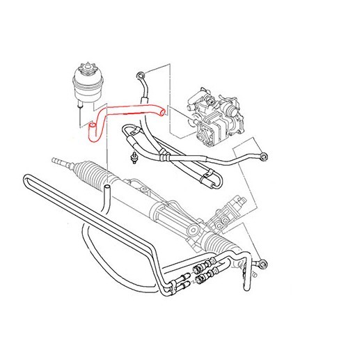 Tubo tra serbatoio e pompa del servosterzo BMW E46 - BJ51598