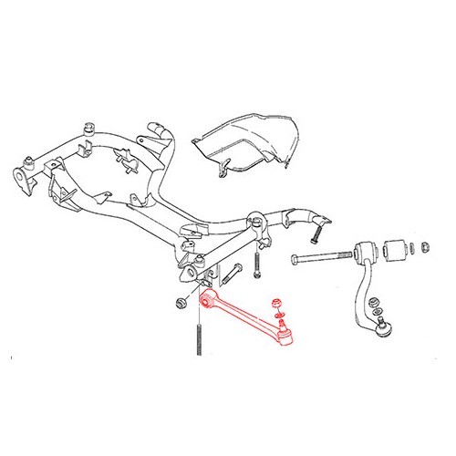  Bras de suspension alu inférieur gauche pour BMW E39 - BJ51737-1 