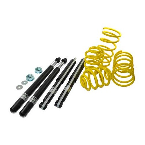  Kit suspensions sport -50/-40mm ST SUSPENSIONS pour BMW Série 3 E30 4 cylindres - jambe de force 45mm - BJ76030 