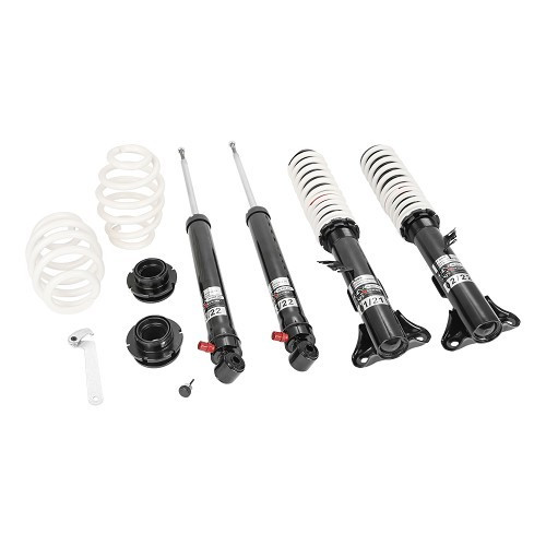  Kit de combinação roscada ajustável EXTREMSPORT para BMW 3 Series E36 Sedan Touring Coupé e Conversível 4 e 6 cilindros (06/1992-10/1999) - BJ77031 